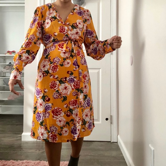 target floral wrap dress